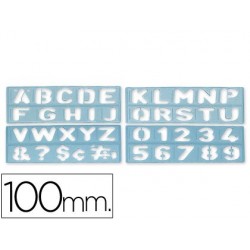 Plantilla rotulacion 1800 -letras y numeros de 100 mm