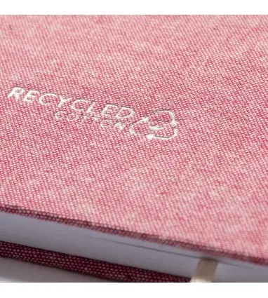 BLOC NOTAS CHANCY de Algodon reciclado de 14 x 21 cm