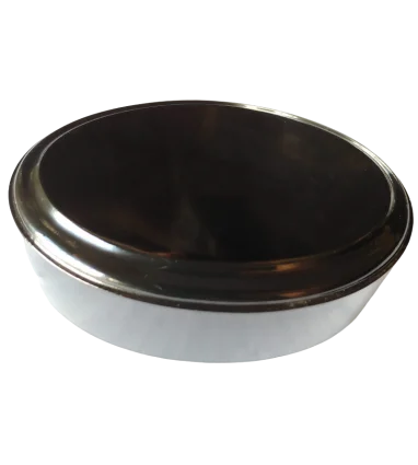 Peana ovalada Negra 120 x 8,1 x 4 cm