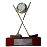 Trofeo Golf con Palos de Golf y Reloj