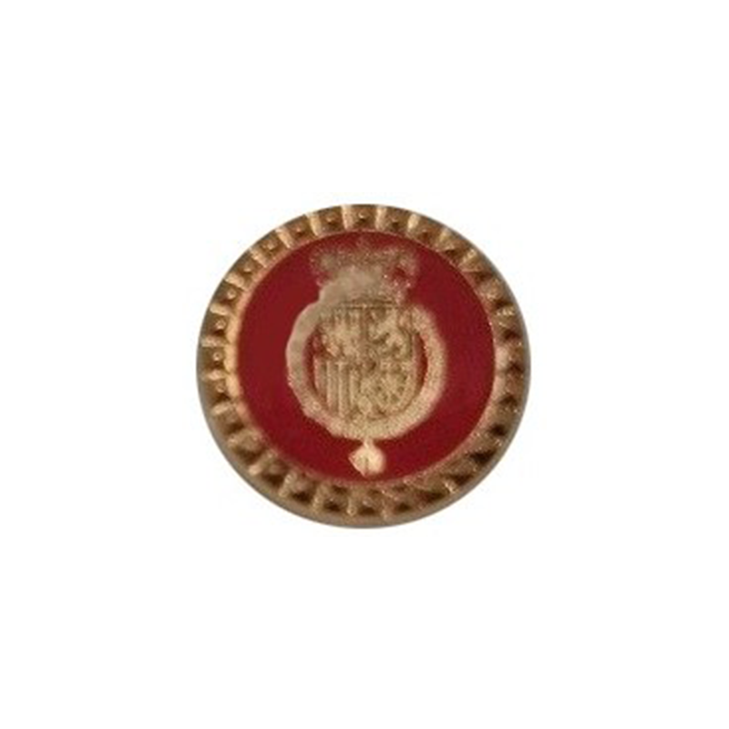 Pin Casa Real Felipe VI Fondo Rojo-Carmesi