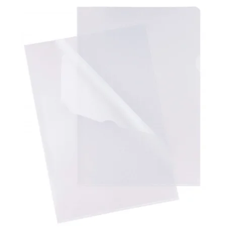 Carpeta esselte dossier uñero plastico folio transparente 110 micras