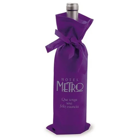 Bolsa Para Botella Vino de 15.00 X 35.00 con tira para lazo