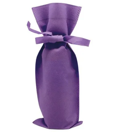Bolsa Para Botella Vino de 15.00 X 35.00 con tira para lazo