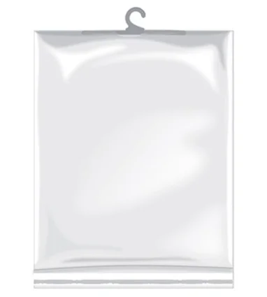 bolsa de plástico con adhesivo y percha CARACAS