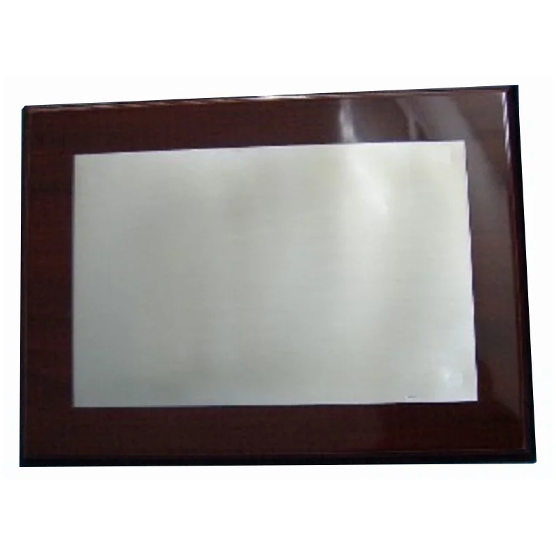 Placa Conmemorativa Lisa de Aluminio Mediana /1 para Bodas de Oro, Plata, Policías o eventos