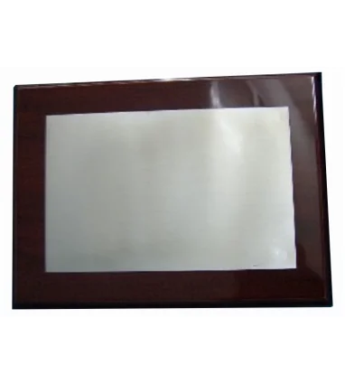 Placa Conmemorativa Lisa de Aluminio Mediana para Bodas de Oro, Plata, Policías o eventos