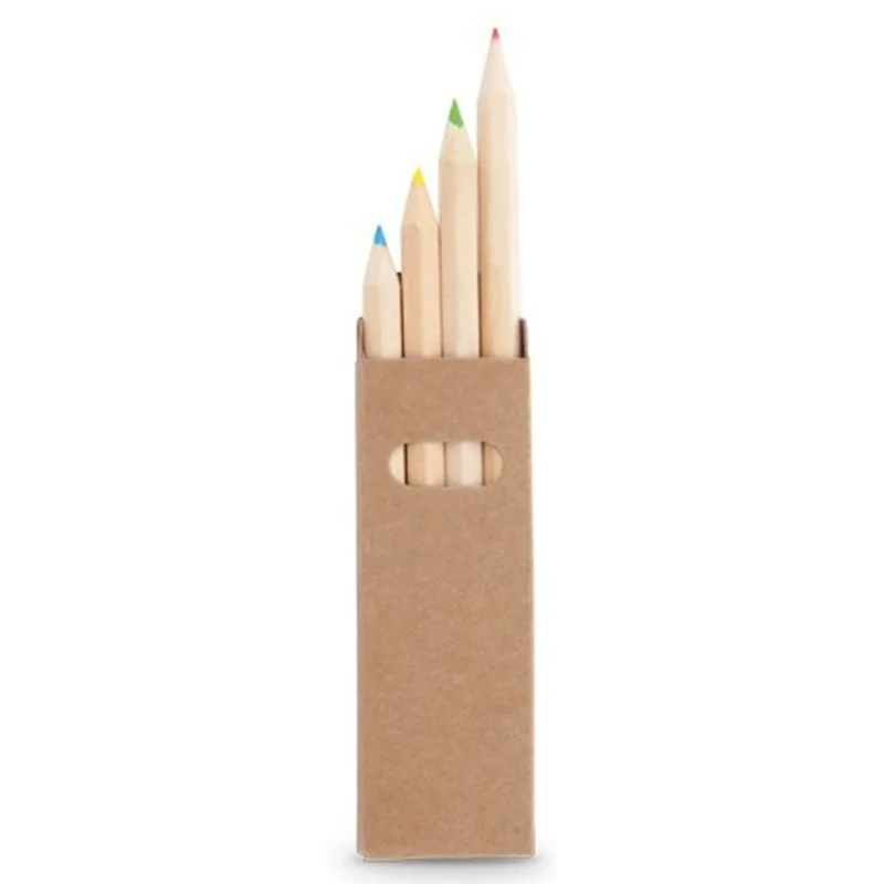 Caja 4 Lapices Colores Madera TYNIE TRIBILIN