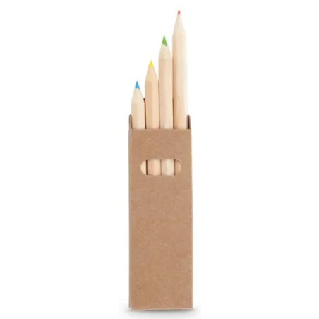 Caja 4 Lapices Colores Madera TYNIE TRIBILIN