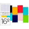 Bloc o Cuaderno espiral liderpapel bolsillo dieciseavo apaisado smart tapa blanda 80h 60gr cuadro 4mm colores surtidos