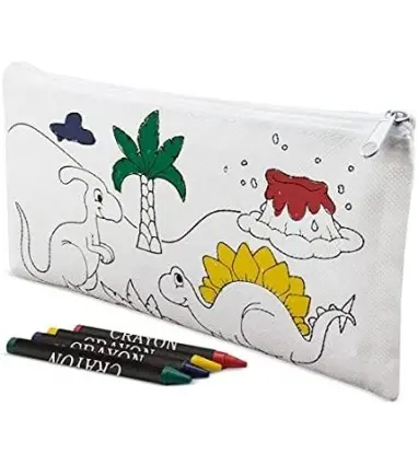 Lote de 30 Estuches para Colorear Infantiles Dinos con 4 Ceras Incluidas con envío incluido