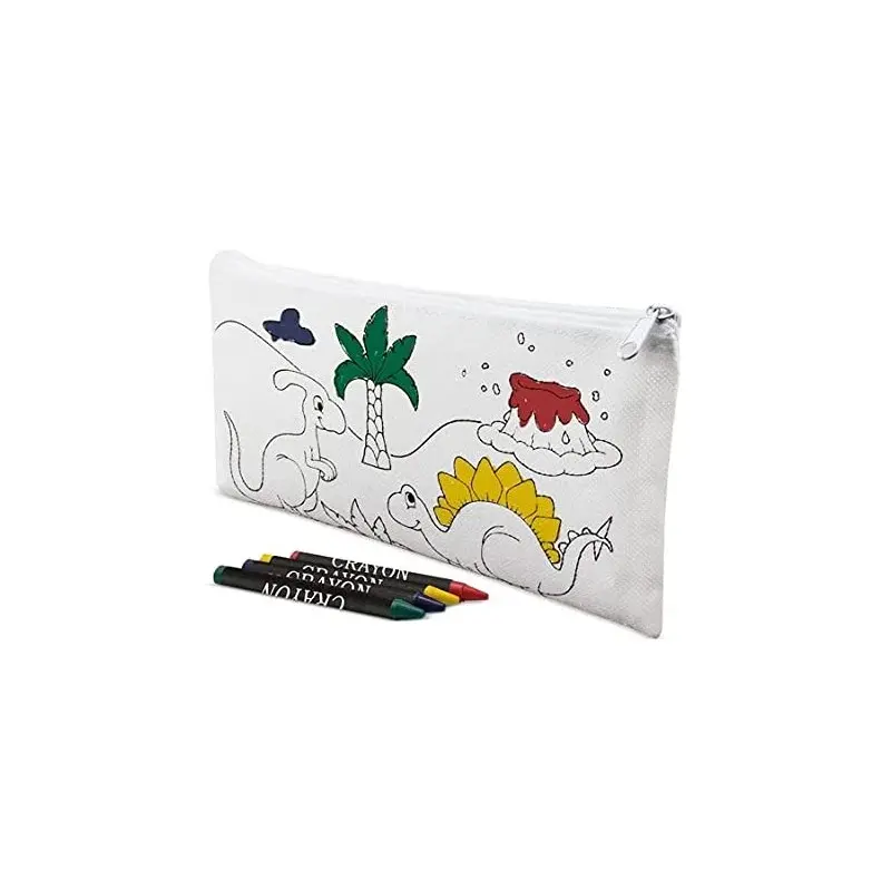 Lote de 30 Estuches para Colorear Infantiles Dinos con 4 Ceras Incluidas con envío incluido