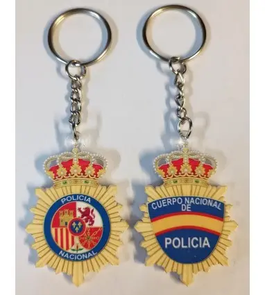 Llavero escudo Brazo Policia Nacional de Metacrilato con envío incluido