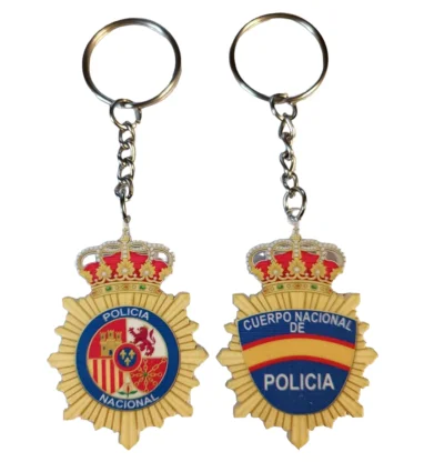 Llavero escudo Brazo Policia Nacional de Metacrilato con envío incluido