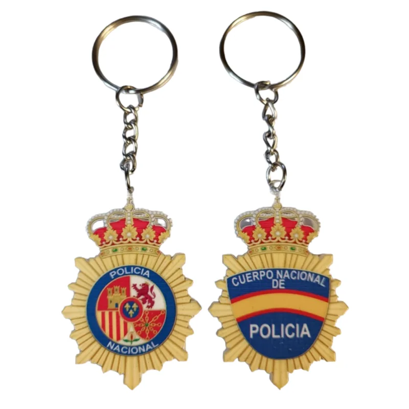 Llavero escudo Brazo Policia Nacional de Metacrilato con envío incluido