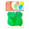 GLOBOS VERDES BOLSA DE 20