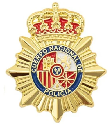 Pin Placa Color Policía con envío incluido