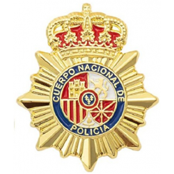 Pin Placa Color Policia