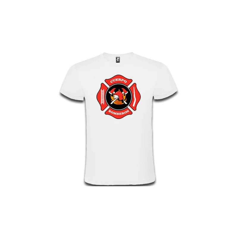 CAMISETA Algodon Logo Bomberos ROLY ATOMIC Adulto