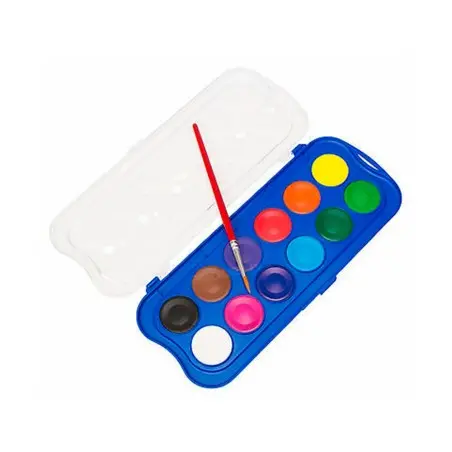 Acuarela giotto 12 colores estuche de plastico.