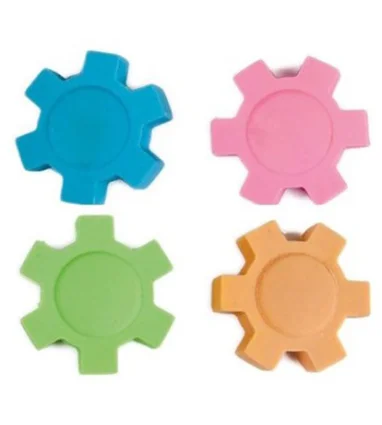Goma liderpapel mecano con forma de rueda colores surtidos