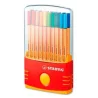 Rotulador stabilo punta de fibra point 88 color parade estuche de 20 rotuladores