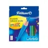 Lapices de colores pelikan hexagonales 24 colores caja de carton