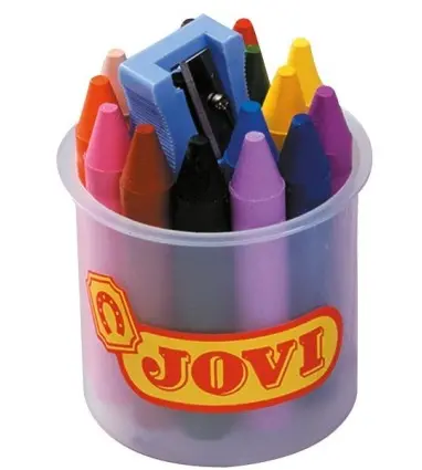 Lapices cera jovicolor bote de 16 colores surtidos