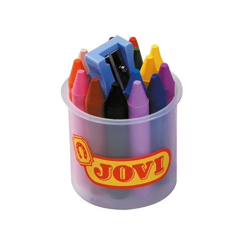 Lapices cera jovicolor bote de 16 colores surtidos