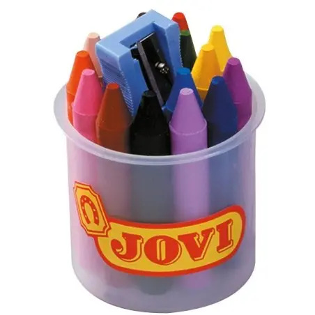 Lapices cera jovicolor bote de 16 colores surtidos