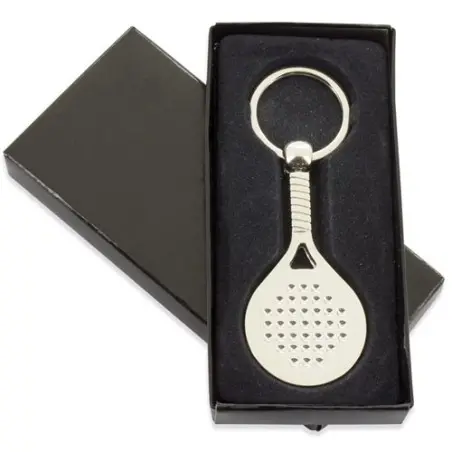 llavero Metalico Pala Padel o Raqueta tenis