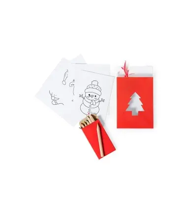 SET HILVIRA con lápices y adornos navideños