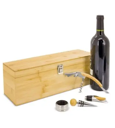 SET DE VINO BAMBÚ "PROVENZA"