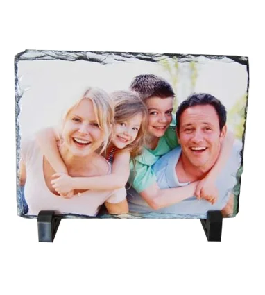 Portafotos para sublimación de piedra pizarra de 15 x 10 cm Personalizable