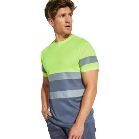 Camiseta técnica de manga corta de alta visibilidad DELTA