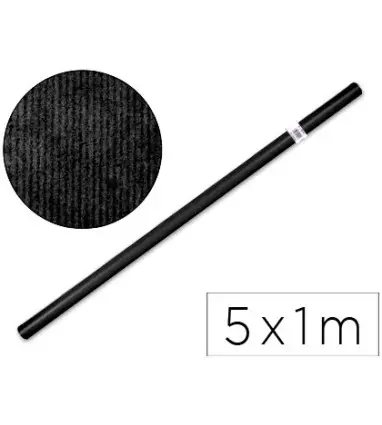 Papel kraft liderpapel negro -rollo 5x1 mt