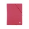 Carpeta liderpapel gomas folio 3 solapas carton prespan roja