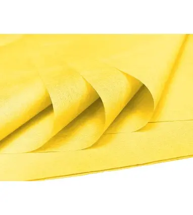 Papel seda liderpapel 52x76cm 18g/m2 bolsa de 5 hojas amarillo
