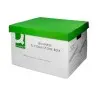 Cajon q-connect carton para 4 cajas archivo definitivo folio montaje automatico medidas interior 295x383x430mm