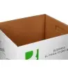 Cajon q-connect carton para 4 cajas archivo definitivo folio montaje automatico medidas interior 295x383x430mm