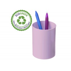 Cubilete portalapices archivo 2000 ecogreen 100% reciclado rosa pastel