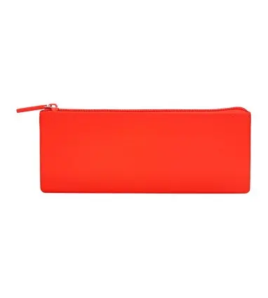 Estuche Bolso escolar portatodo antartik silicona triangular colores surtidos intensos azul mostaza negro y rojo