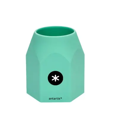 Cubilete portalapices antartik silicona hexagonal colores surtidos pastel celeste coral lavanda y menta