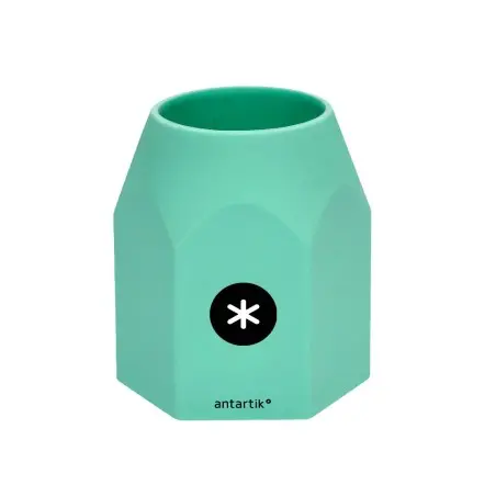 Cubilete portalapices antartik silicona hexagonal colores surtidos pastel celeste coral lavanda y menta