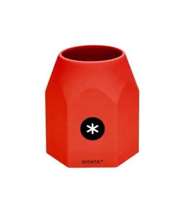 Cubilete portalapices antartik silicona hexagonal colores surtidos intensos azul mostaza negro y rojo