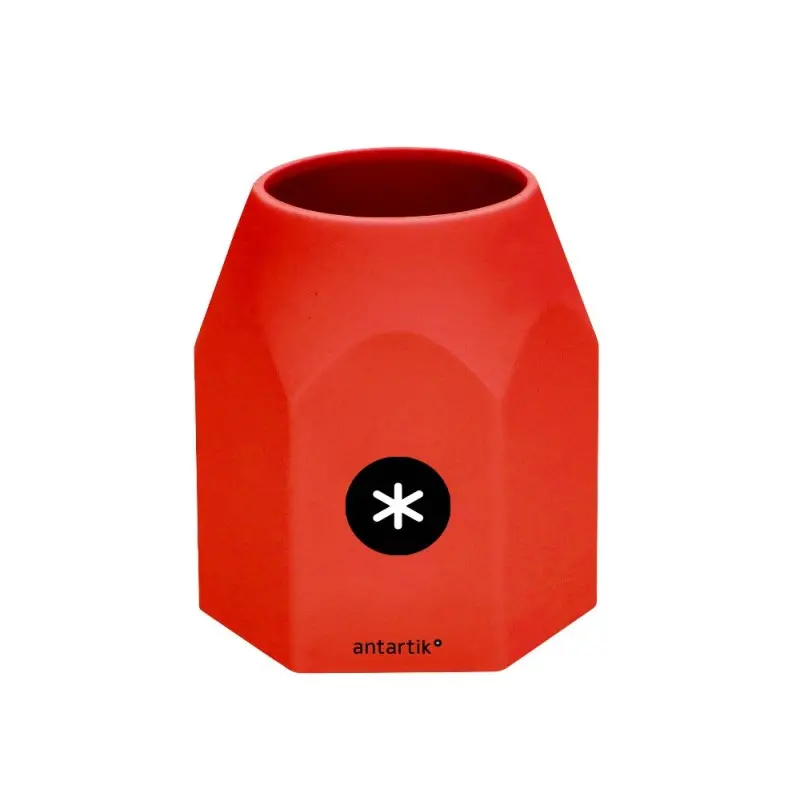 Cubilete portalapices antartik silicona hexagonal colores surtidos intensos azul mostaza negro y rojo