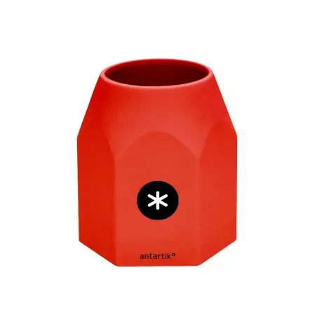 Cubilete portalapices antartik silicona hexagonal colores surtidos intensos azul mostaza negro y rojo