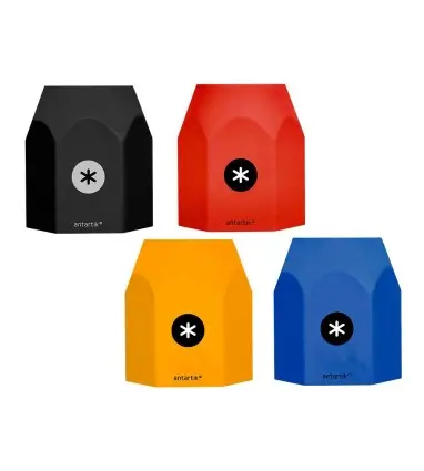 Cubilete portalapices antartik silicona hexagonal colores surtidos intensos azul mostaza negro y rojo
