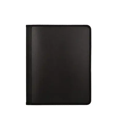 Carpeta liderpapel 4 anillas 25 mm polipropileno cierre cremallera 4 bolsillos interiores con ribete color