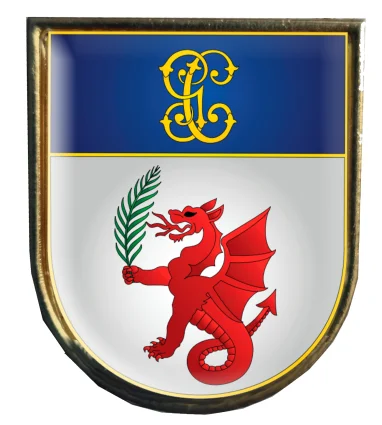 Pin Distintivo de Permanencia Asuntos Internos De Guardia Civil con borde y trasera Dorados